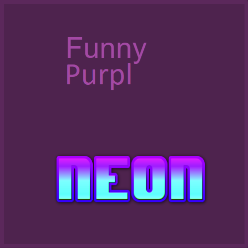 Funny purple color